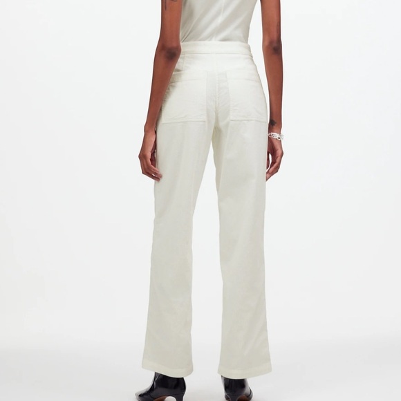 Madewell The Emmett Wide-Leg Pant in Corduroy: Welt Pocket Edition winter white - Picture 4 of 6